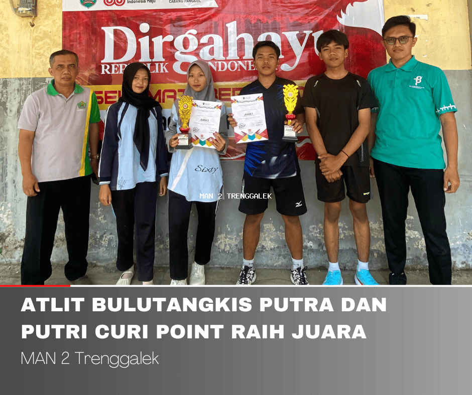 Atlit Bulutangkis Putra Dan Putri Bawa Pulang Piala PHBN Kecamatan Panggul