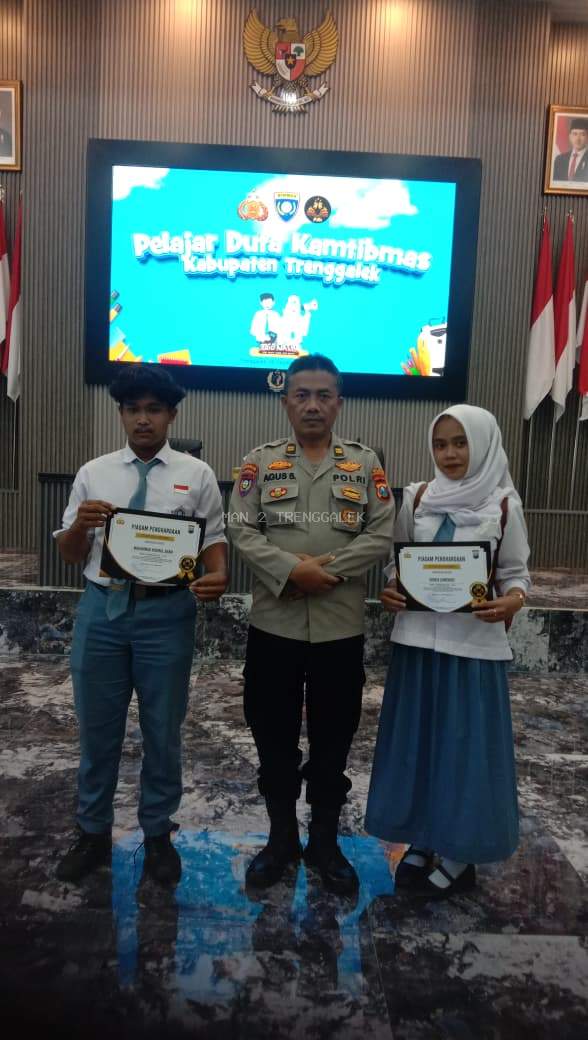 Siswa MAN 2 Trenggalek Ikuti Pelatihan Pelajar Duta Kamtibmas di Polres Trenggalek